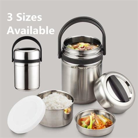 elfhao vacuum insulated stainless steel lunch box|Elfhao Vacuum Insulated Stainless Steel Lunch Box Food Carrier .